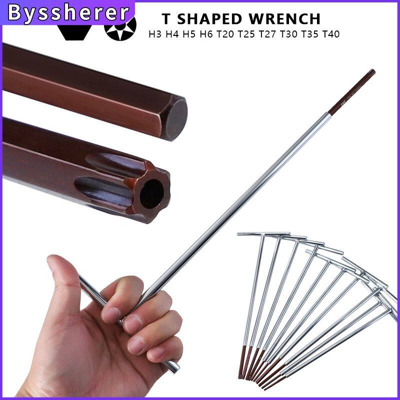 Byssherer 1 Chiếc Cờ Lê Lục Giác Hình Chữ T Kéo Dài Tua Vít Hình Lục Giác Đầu Phẳng S2 Dụng Cụ Cờ Lê Tiết Kiệm Sức Lao Động