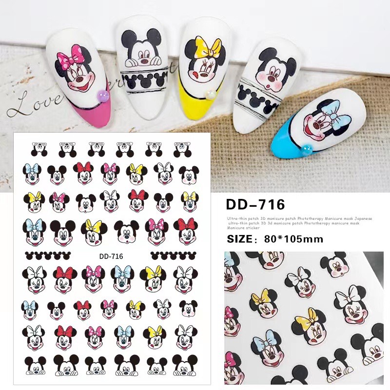 STICKER DÁN MÓNG CHUỘT MICKEY