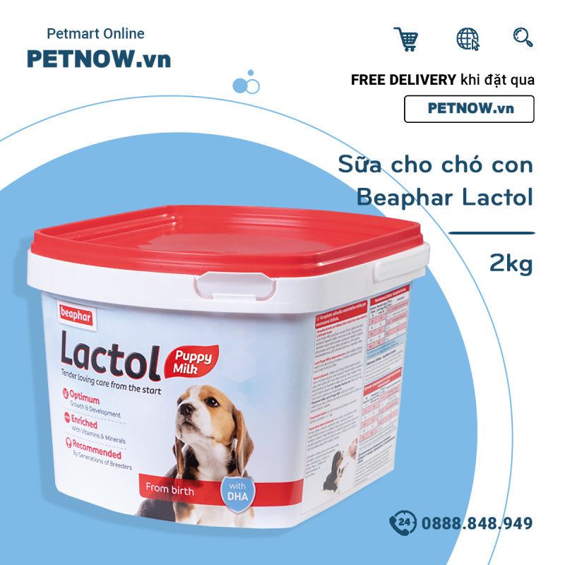 Sữa cho chó con Beaphar Lactol 2kg