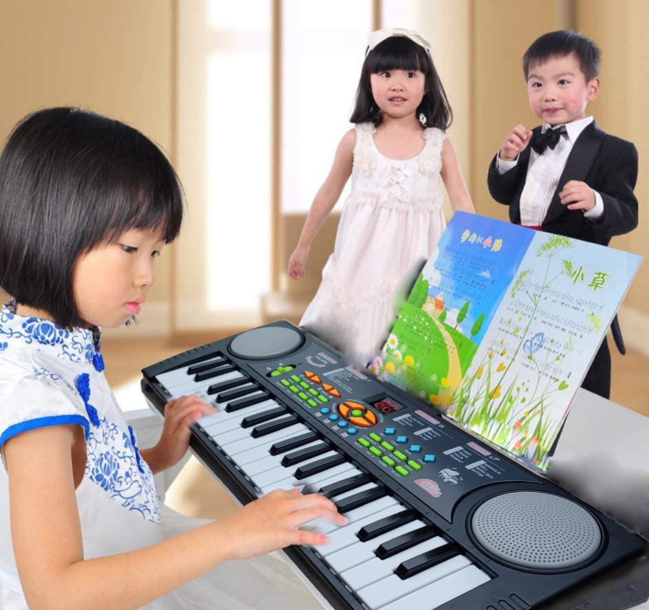 Đàn Organ - Đàn Piano Điện Tử 37 Phím Đa Tính Năng Kèm Míc Hát Cho Bé, làm từ chất liệu cao cấp cùng thiết kế an toàn cho bé thỏa sức vui chơi.