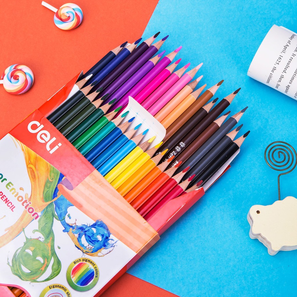 Bút Chì Màu Deli Colorun (12-36 Màu)