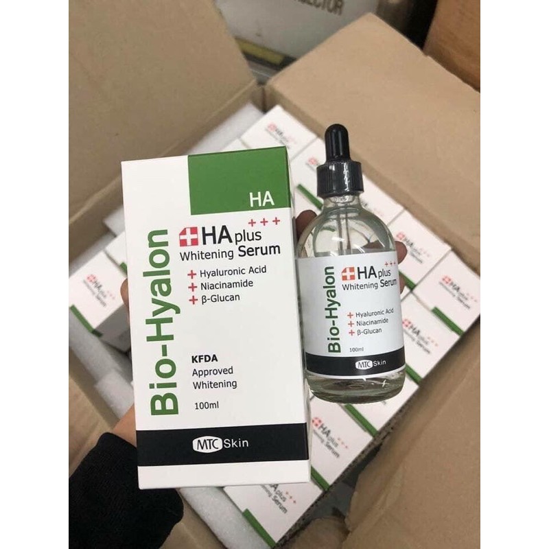 HA PLUS Whitening SERUM (Bio-Hyalon) - SERUM CẤP ẨM, TRẮNG SÁNG DA (xách tay)