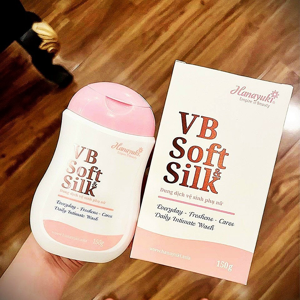[Chính hãng] dung dịch vệ sinh vb hanayuki vb soft silk màu hồng