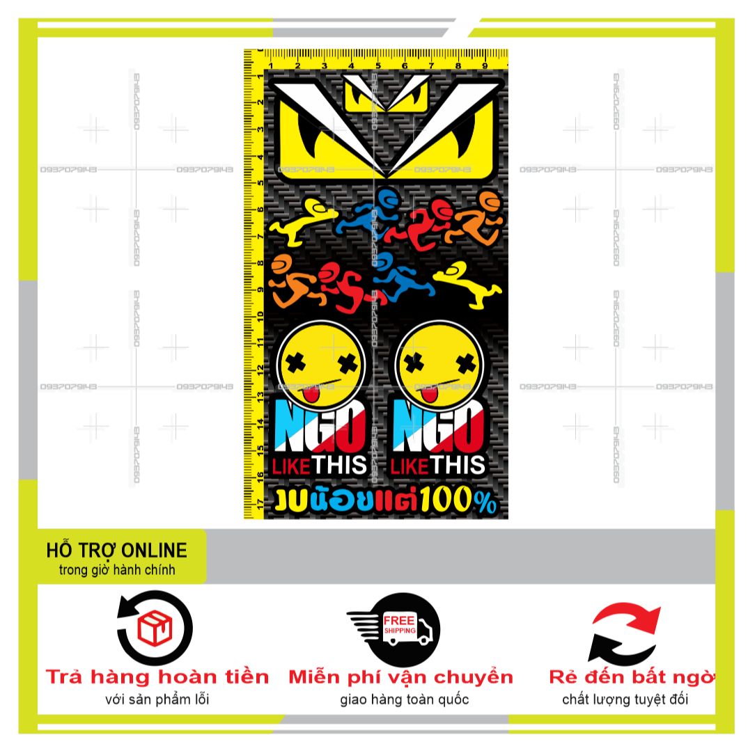 LOGO STICKER DÁN XE MÁY MINI M13