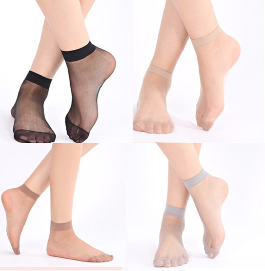 Set 10 Đôi Vớ Lưới Siêu Mỏng Cổ Ngắn