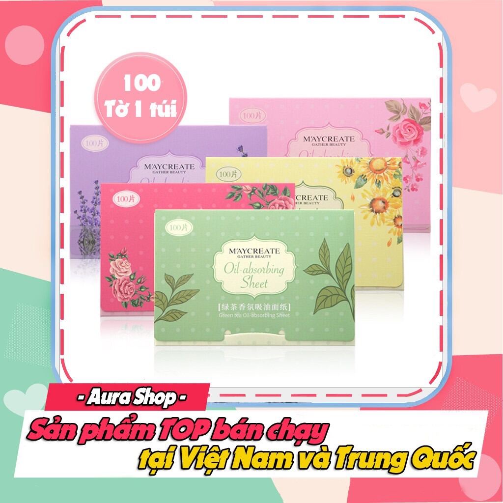 [Freeship] Giấy Thấm Dầu 100 tờ Maycreate GTD100