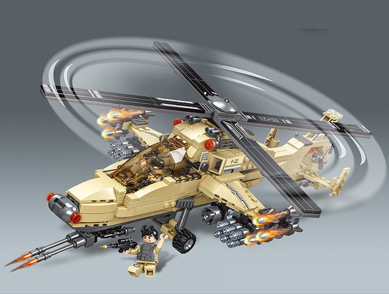Bộ đồ chơi lắp ráp lego máy bay - xe vận tải - phi thuyền quân sự 4 trong 1 chất lượng cao