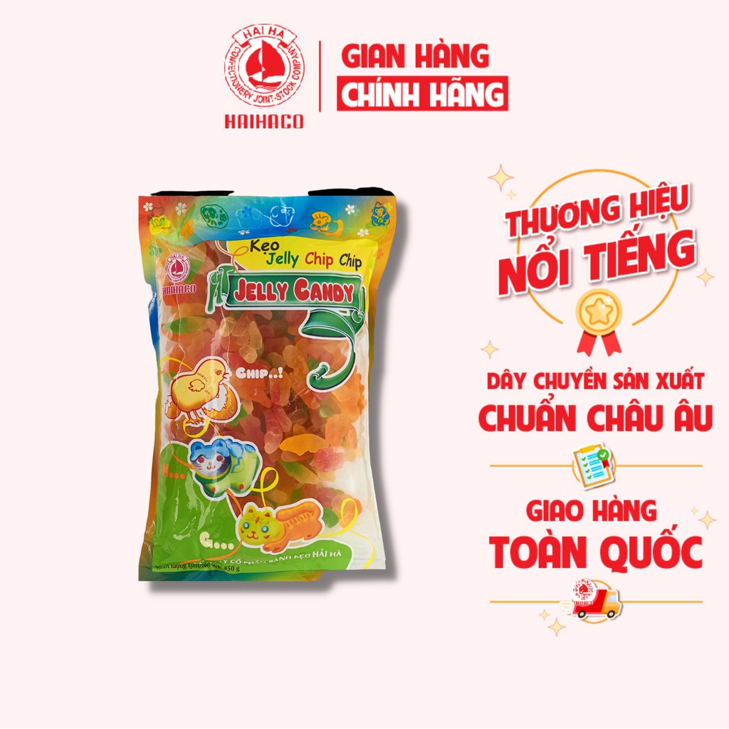 [THÙNG GIÁ SỈ] Kẹo Dẻo Jelly Chip Chip Túi 450g (20 Túi/ Thùng)