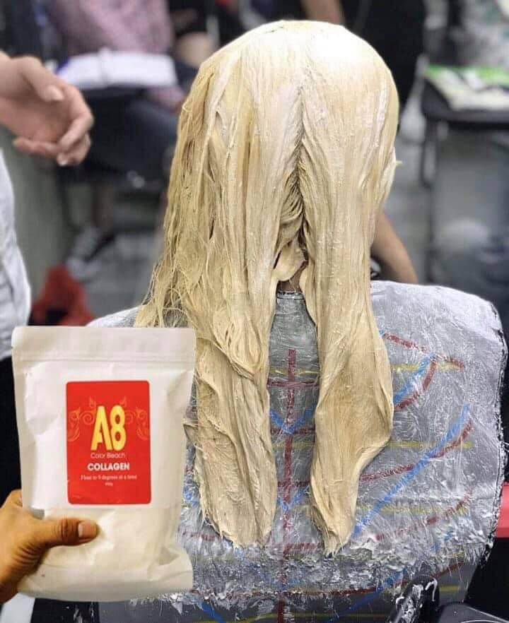 Bột tẩy tóc cao cấp A8 collagen hàng chuẩn công ty