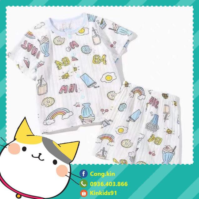 [Kinkids91] Bộ cotton giấy cho bé hàng QCCC