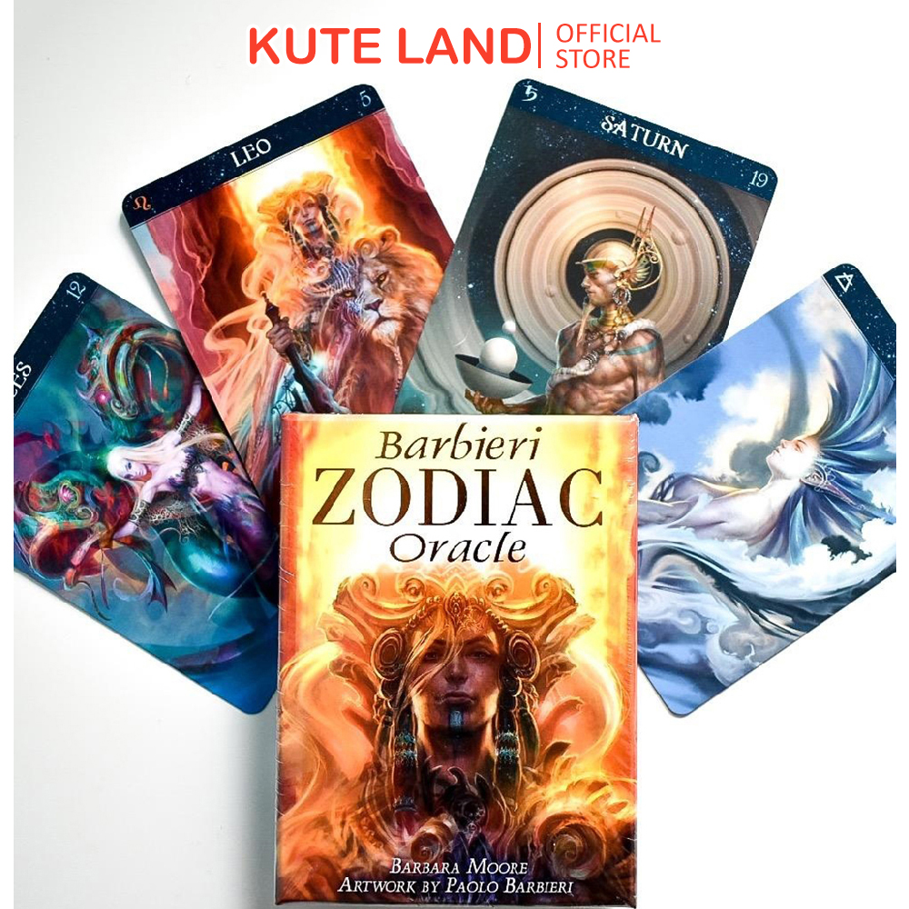 Bài oracle barbieri zodiac 26 lá bài tặng đá thanh tẩy