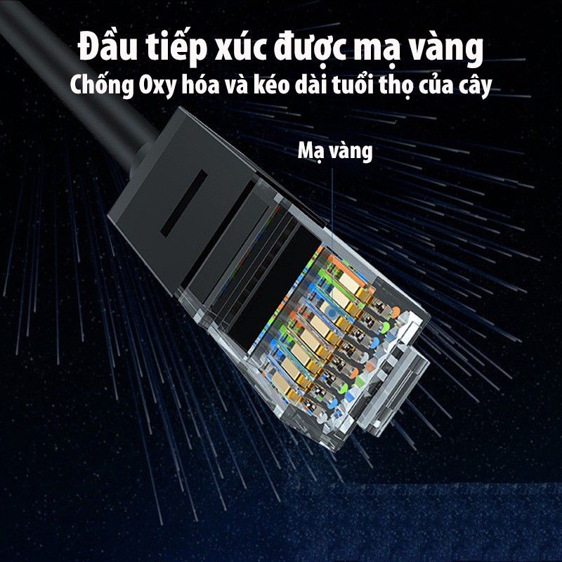 Cáp mạng lan cat 6 utp ugreen 20164 10m màu đen