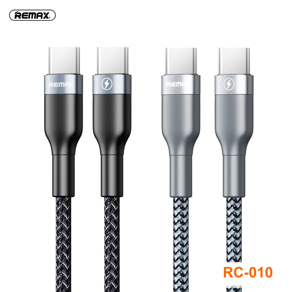 Cáp Sạc Nhanh Type C to Type C Remax RC-010 Dây Dù 1M