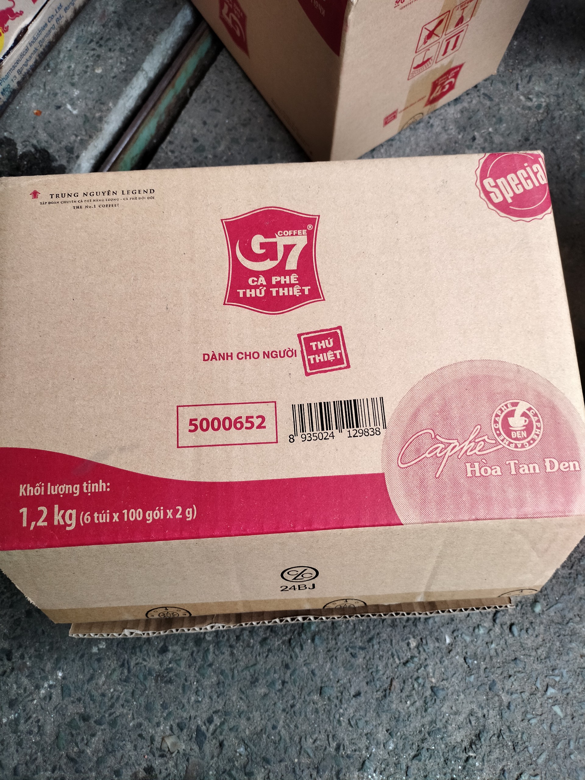 Cà phê G7 hòa tan đen - Bịch 100 sachets