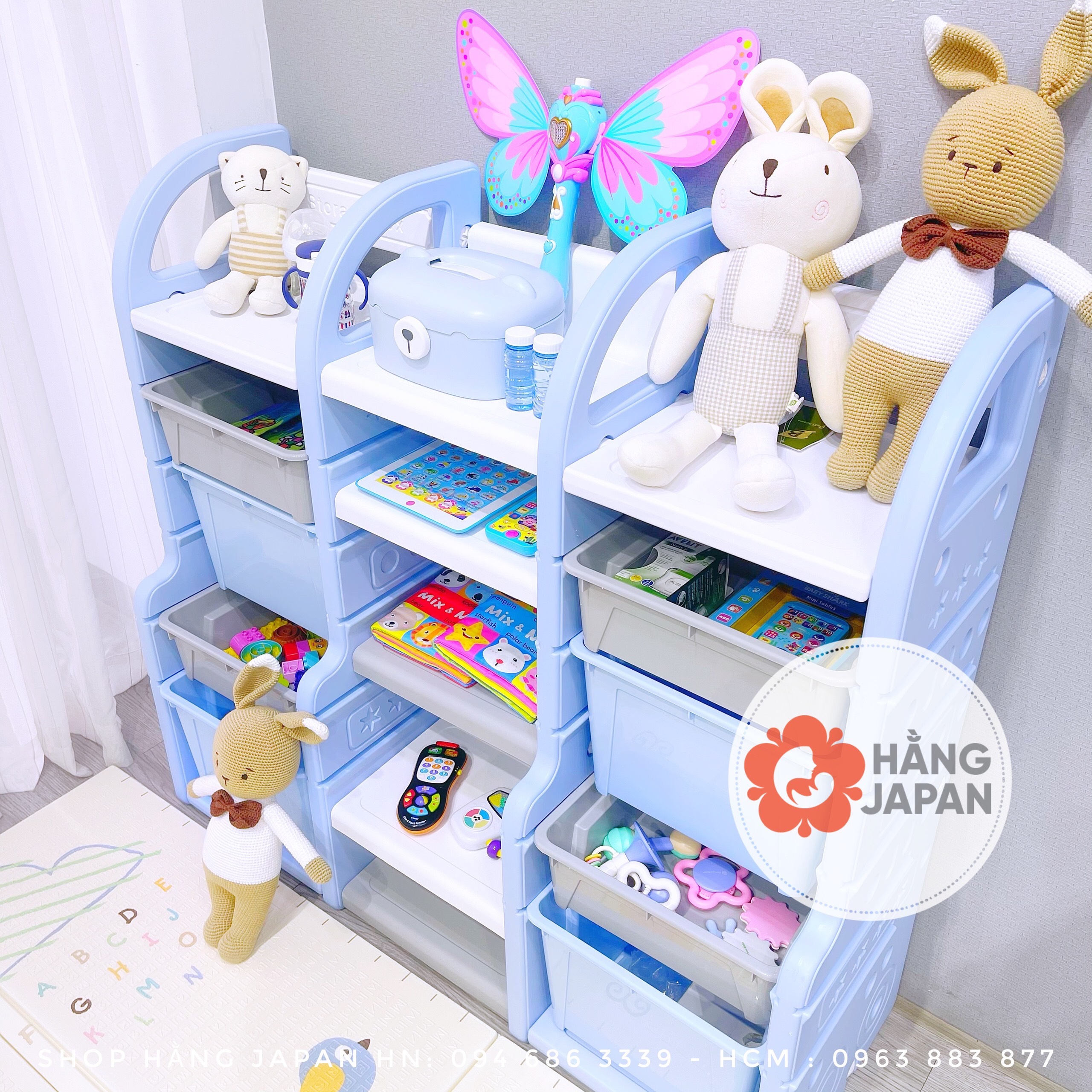 Tủ đựng đồ chơi chia ngăn Holla HL-1100