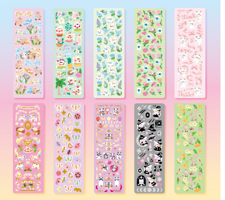 Set 10 sticker dễ thương