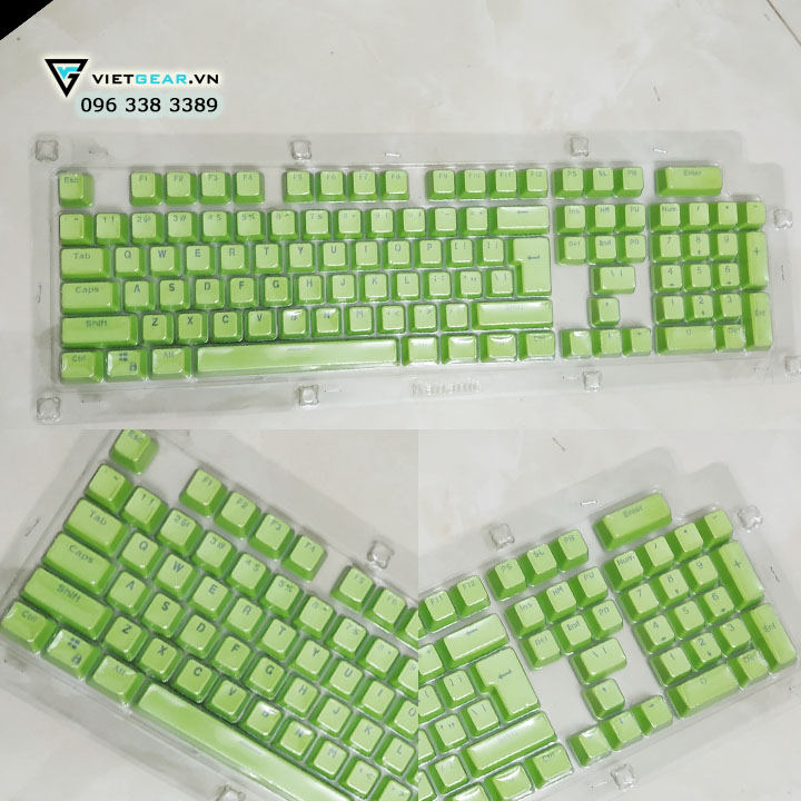 Bộ keycap PBT double shot xuyên led