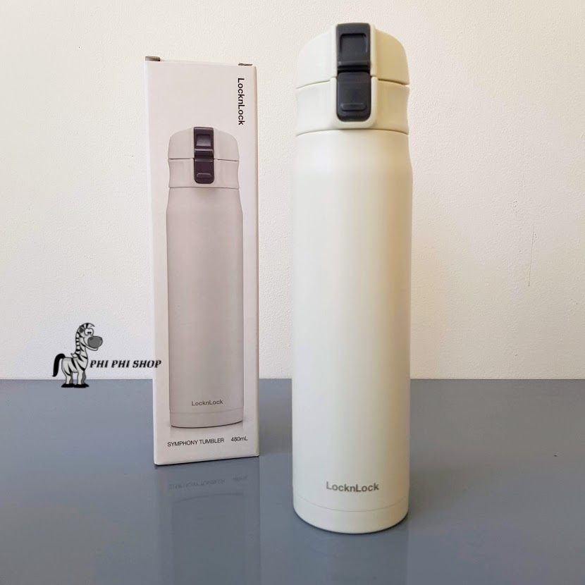 Bình Giữ Nhiệt LocknLock 480ml Symphony Tumbler LHC6150 mở bằng 1 tay cầm tiện lợi , hiện đại