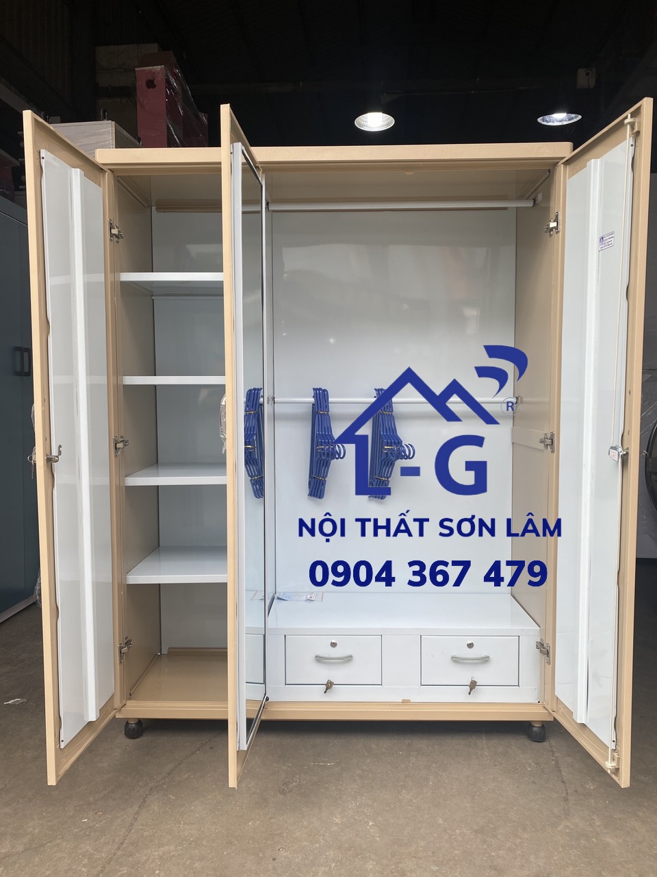 TỦ SẮT TRUNG HƯNG THÁO LẮP ĐƯỢC - TỦ SẮT QUẦN ÁO