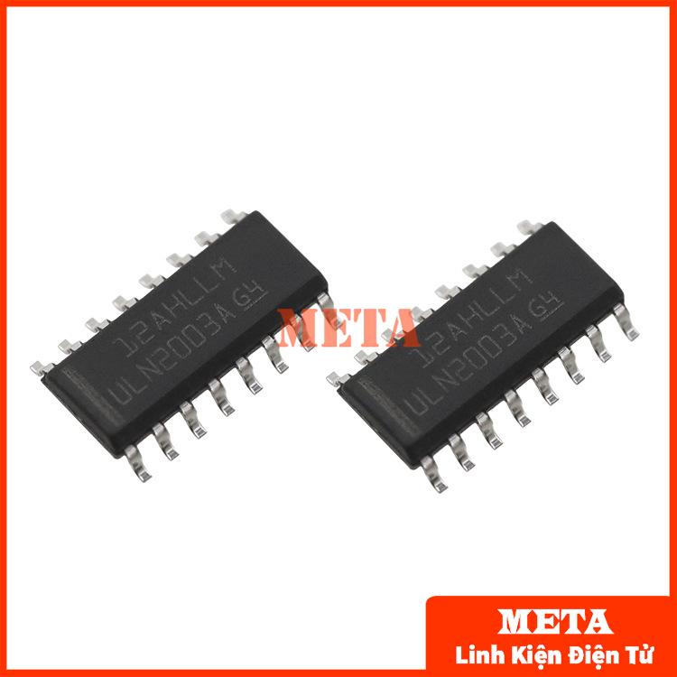Ic đệm dòng uln2003 2003 dip-16 chân cắm sop-16 chân dán - kiểu mảng darlington arrays - điều khiển động cơ