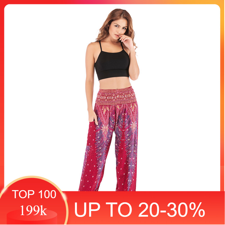 Quần alibaba, yoga, harem, boho mặc nhà, thể thao H00112