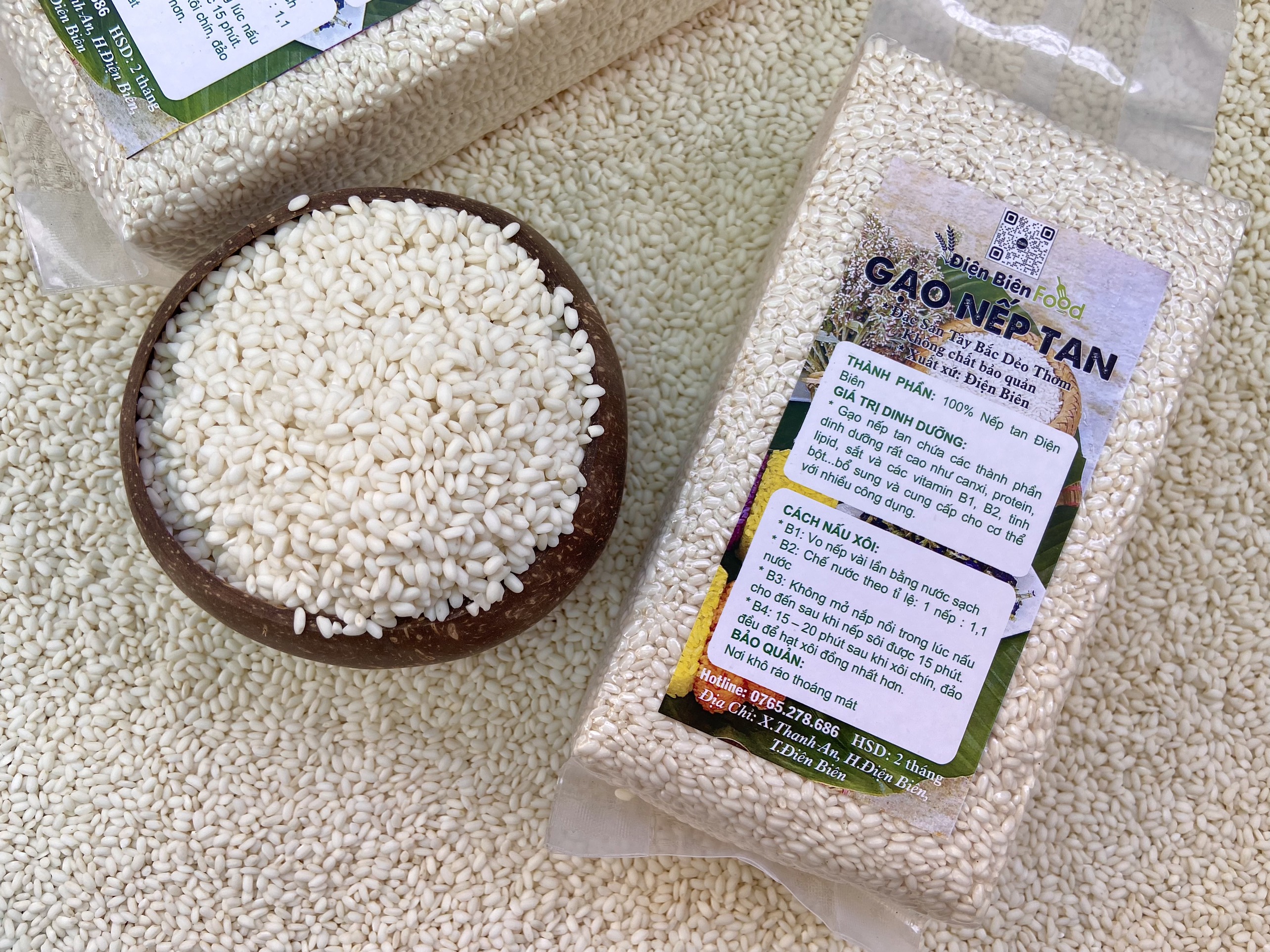 Gạo Nếp Tan Điện Biên 1kg
