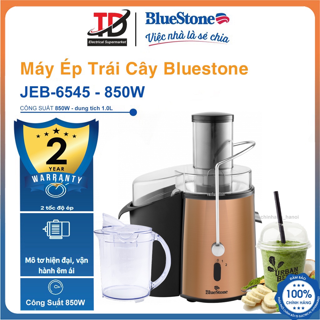 Máy Ép Trái Cây BlueStone JEB-6545, Công Suất 850W, Bảo Hành Chính Hãng 2 Năm