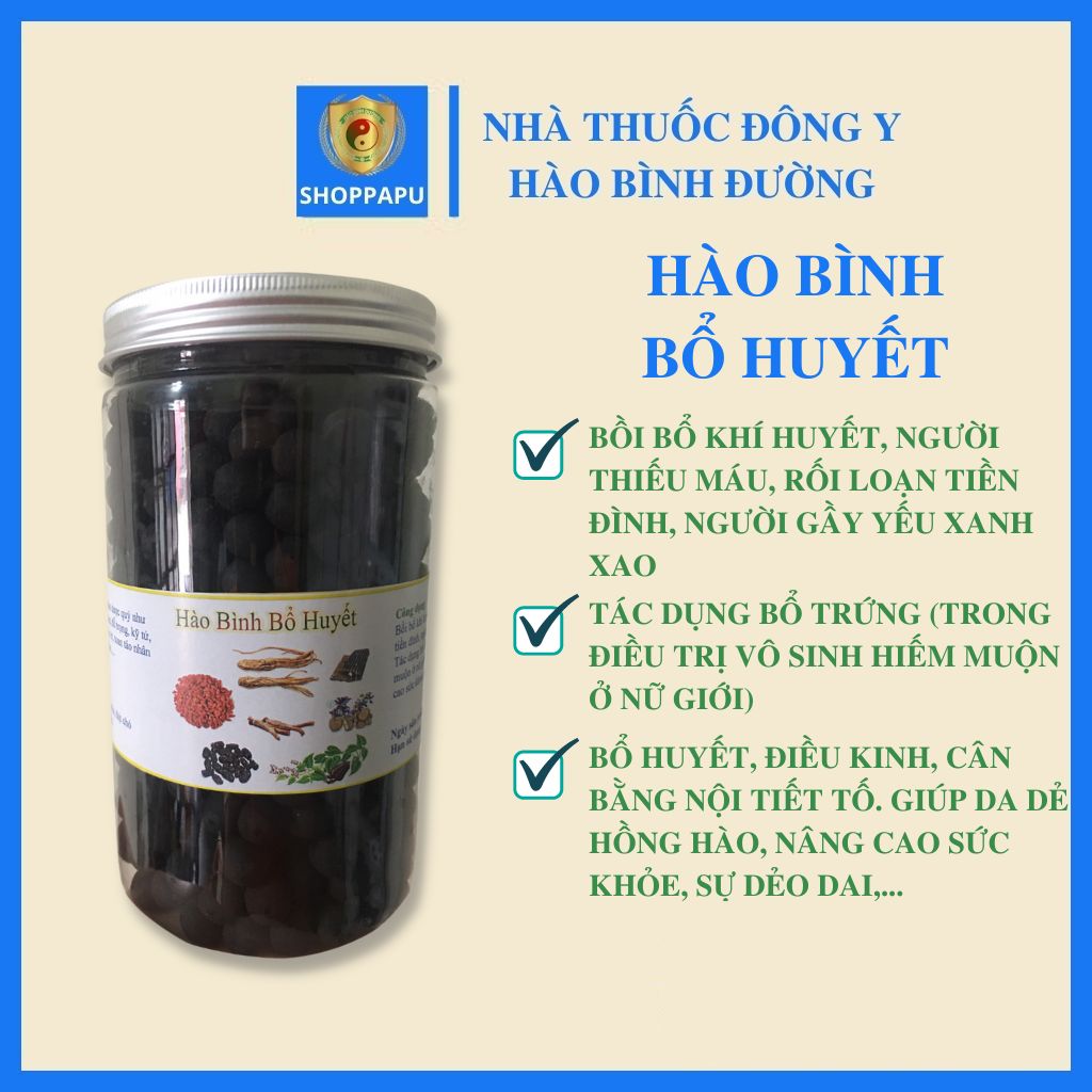 [CHÍNH HÃNG] Hào Bình Bổ H.uyết (Thiếu Máu Rối Loạn Tiền Đình Người Gầy Yếu Xanh Xao)