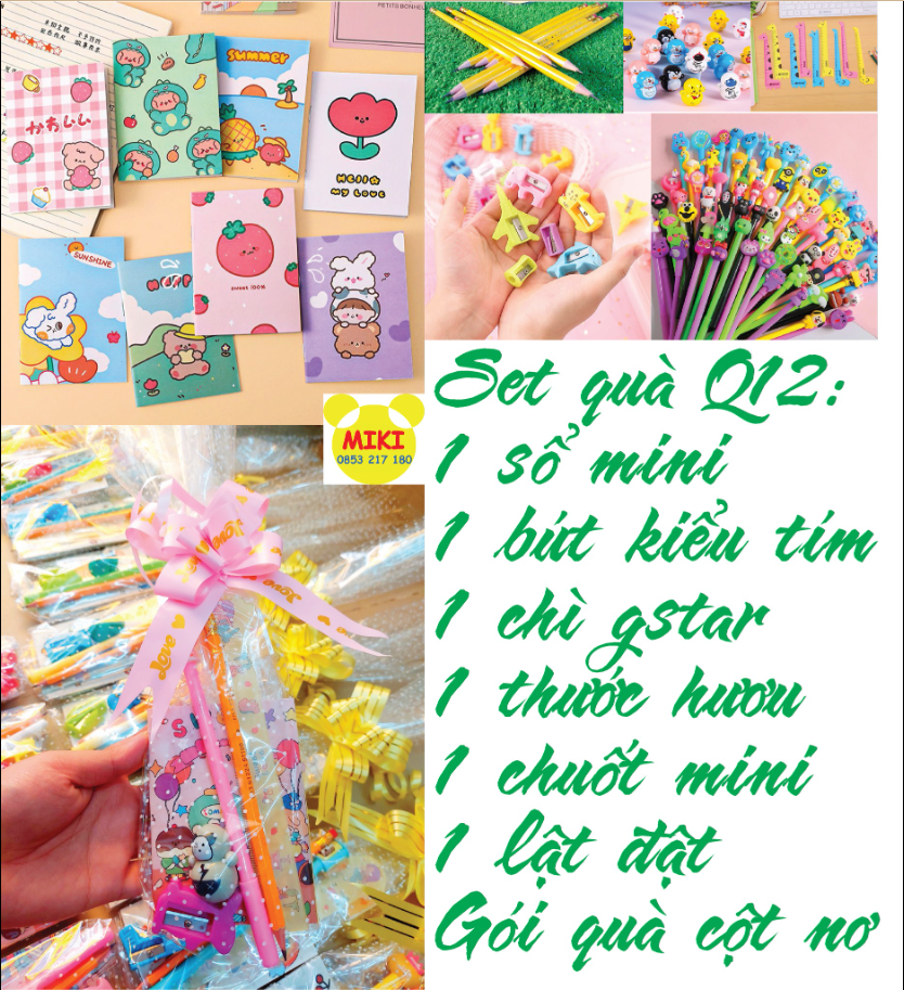SET QUÀ PHẦN THƯỞNG HỌC SINH (Đồ dùng dạy học Miki)