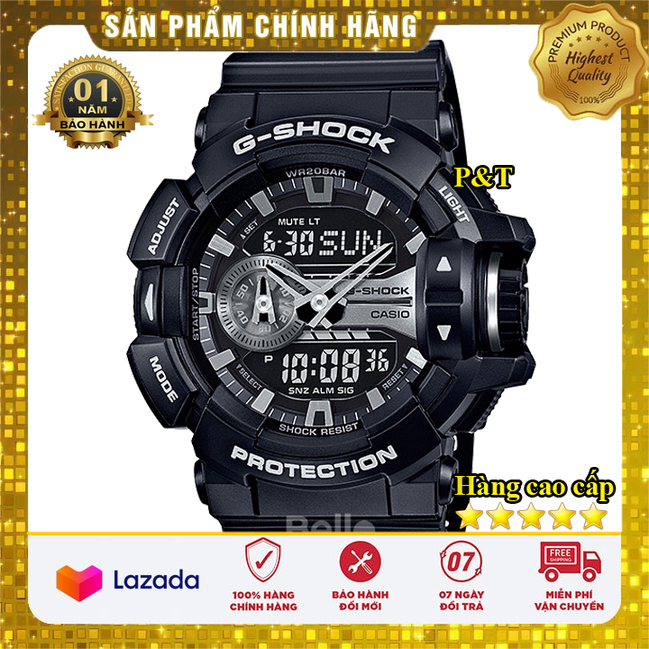 Đồng hồ Casio G-Shock Nam GA-400 Đen Trắng - Trang bị lớp chống từ đặt chuẩn ISO764 - Bảo hành 12 tháng - Đồng hồ P&T [ FreeShip- Hàng cao cấp- Full box ]