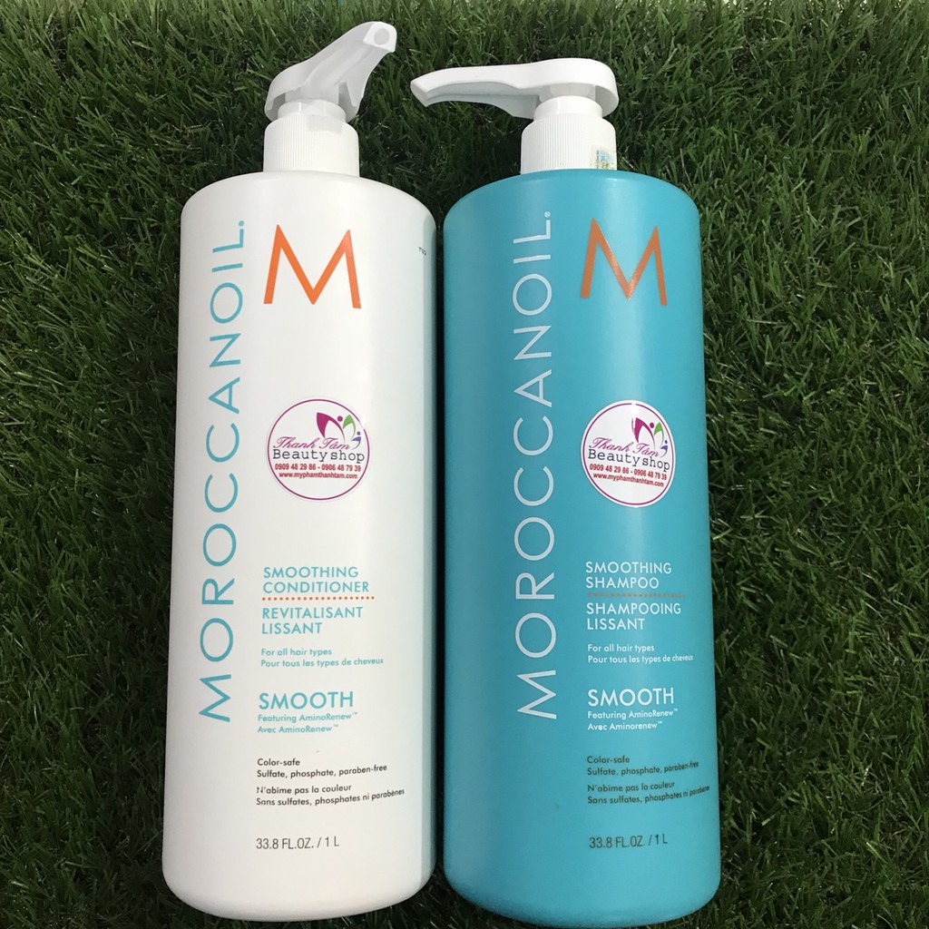 [HCM]Dầu gội xả suôn mượt Moroccanoil Smooth 1000mlx2