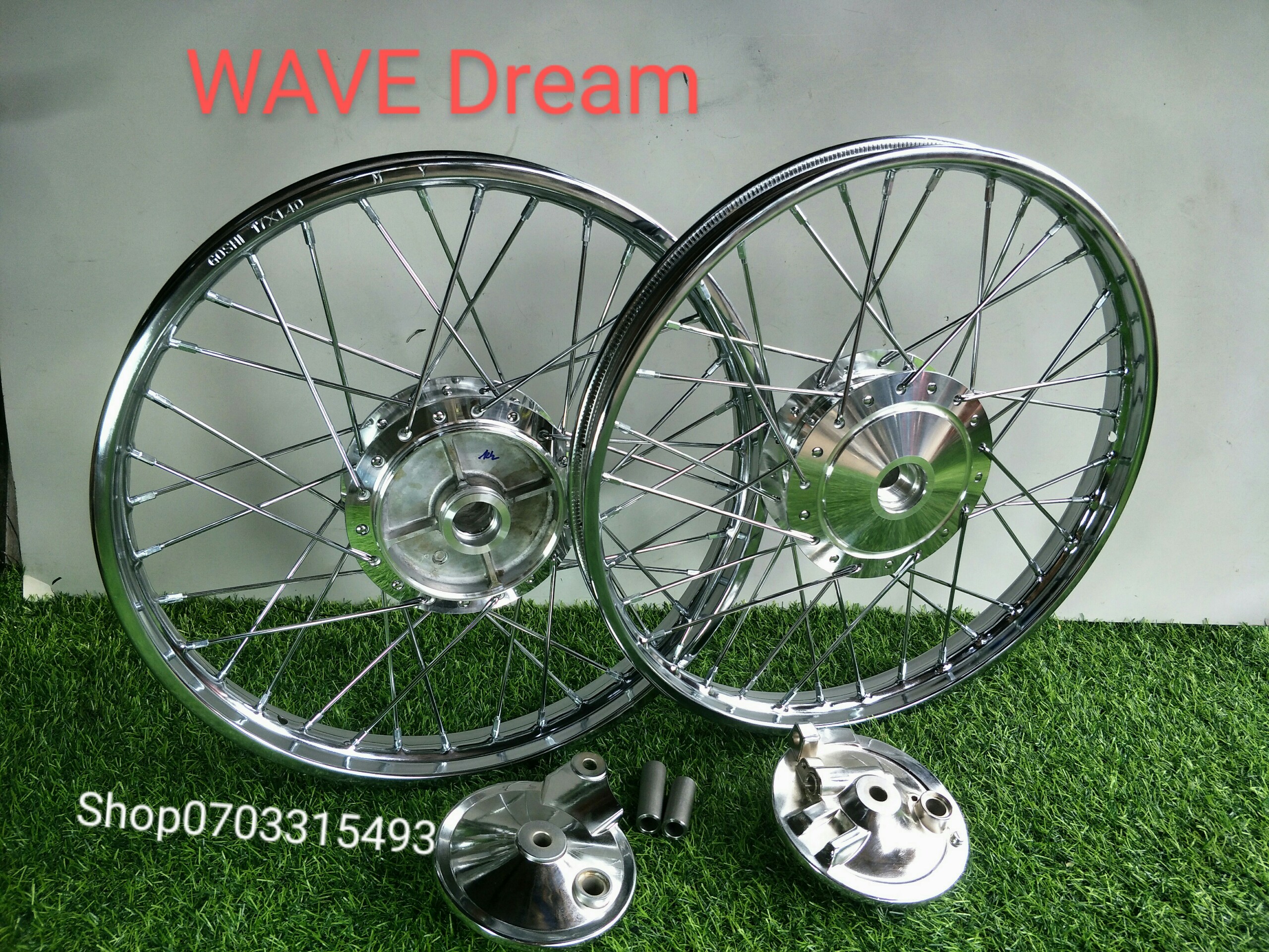 [HCM] CẶP BÁNH CĂM WAVE DREAM MẠ CROM NIỀN GOSHI 1.2 1.4 FULL 2 MÁ ĐÙM