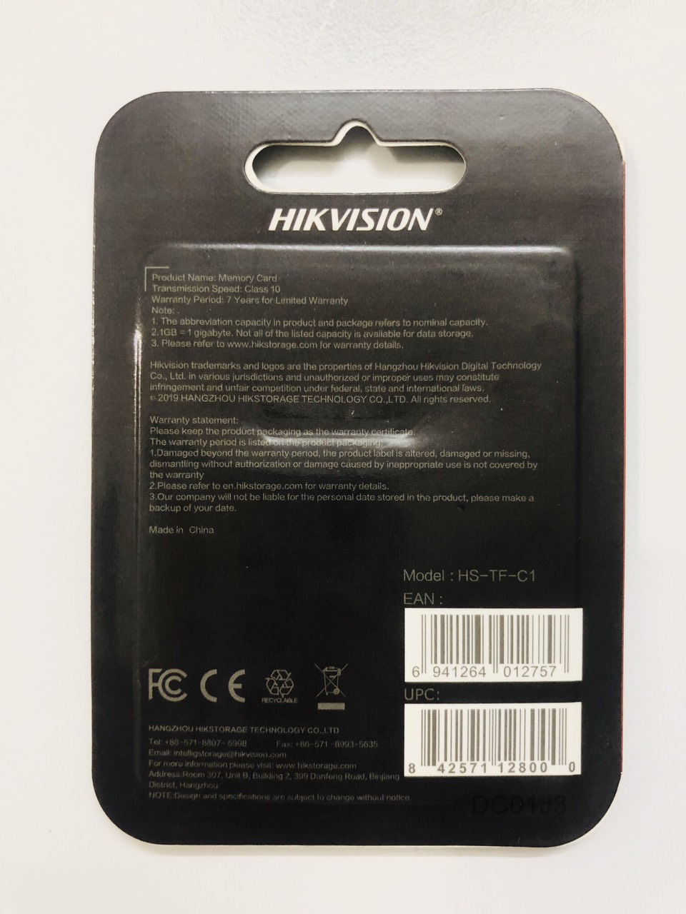Thẻ nhớ microSD Hikvision 32GB Class 10 upto 92Mb/s