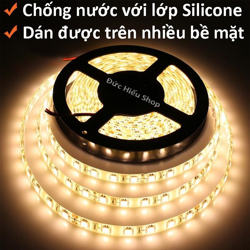 [ Bọc silicone chống nước ] Đèn LED dây 12V - 5M, dây đèn LED