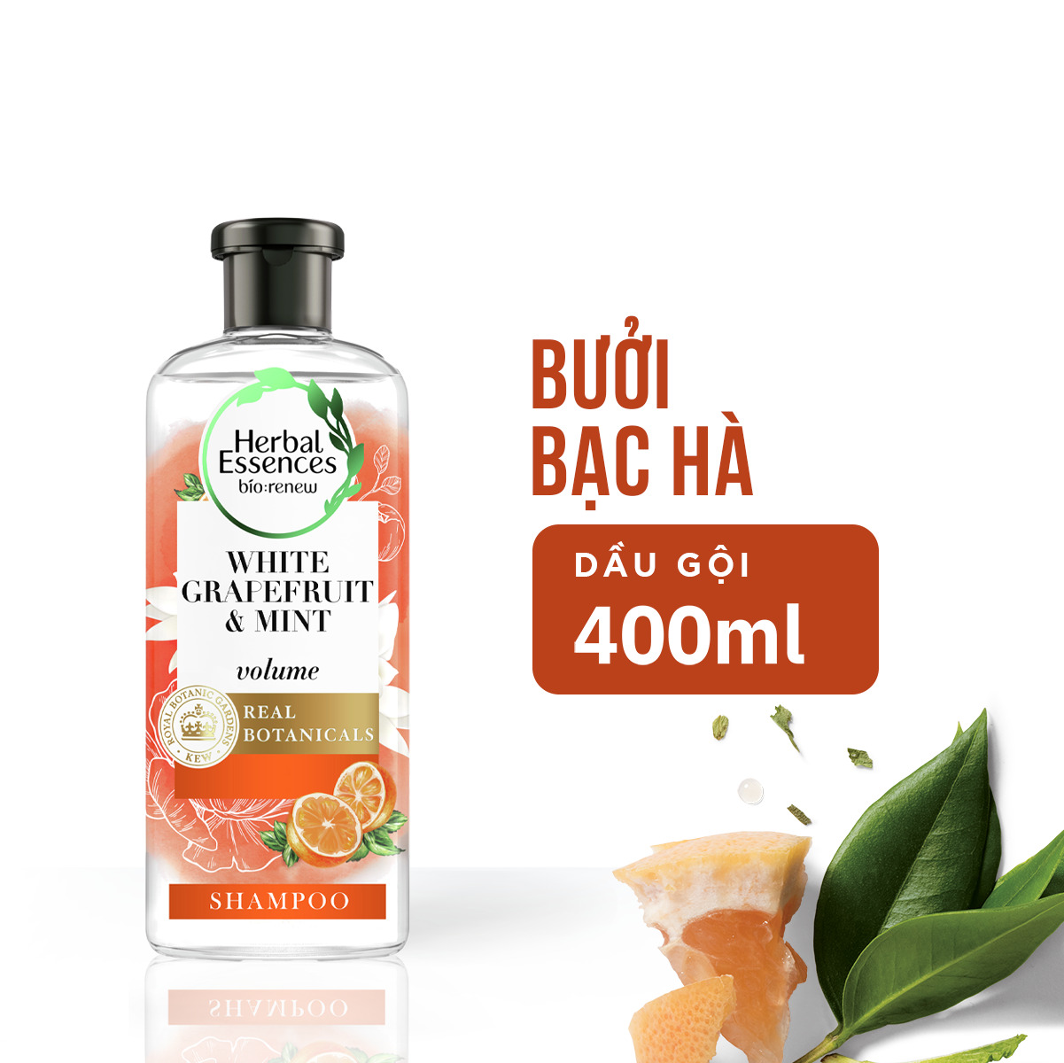 Dầu Gội Herbal Essences Bưởi và Bạc Hà 400ml