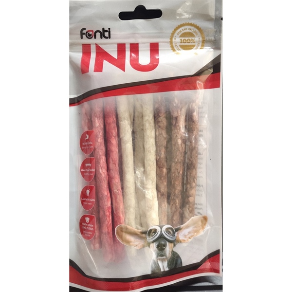 Que gặm sạch răng cho chó Munchy Fonti C28 120g
