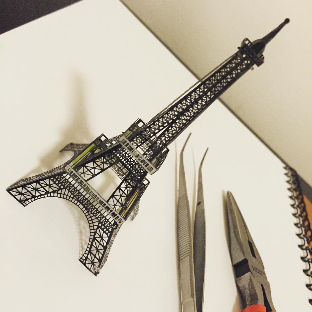 Mô Hình 3D Kim Loại Lắp Ráp Tháp Eiffel [Chưa Lắp]