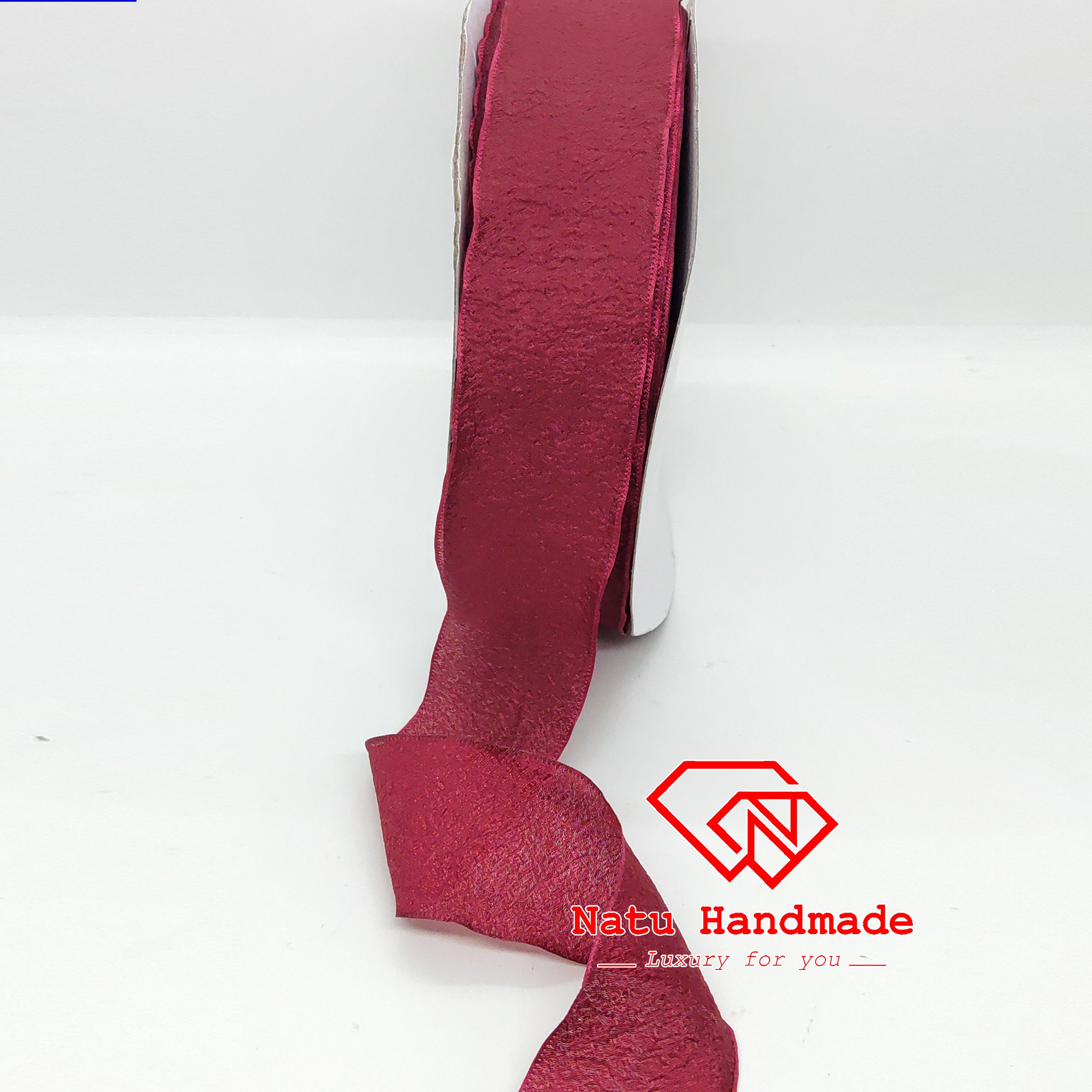 RUY BĂNG LỤA NHĂN CAO CẤP 3,8cm - 1M