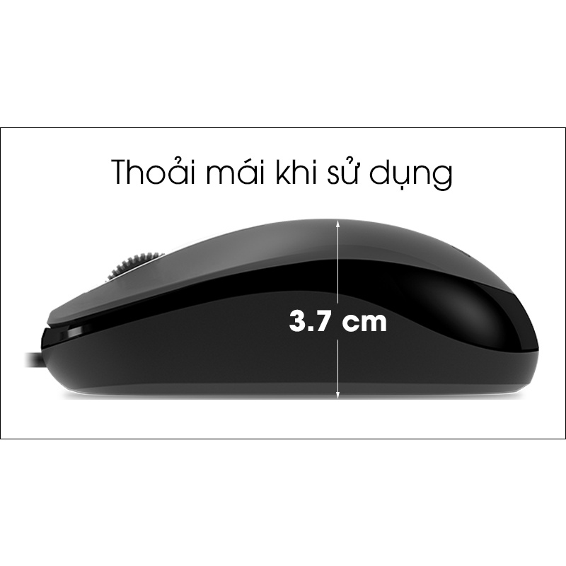 [HÀNH CHÍNH HÃNG ] Chuột Genius USB có dây DX-110 (ĐEN) 1200DPI[BẢO HÀNH 24 THÁNG]