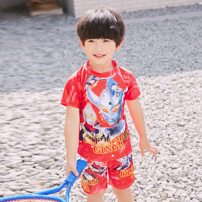 Đồ bơi siêu nhân cho bé trai - kèm nón
