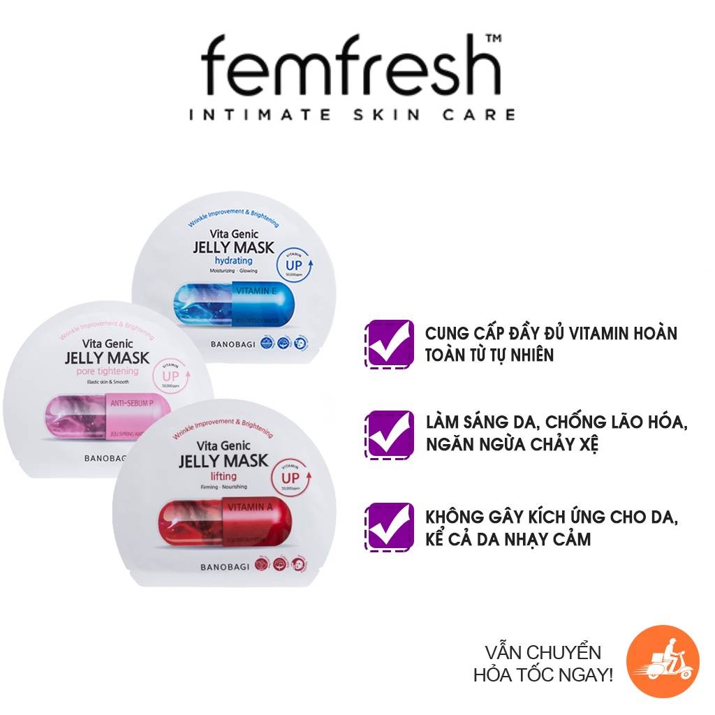 Quà tặng mặt Nạ Giấy Banobagi Vita Genic Jelly Mask 30ml Dưỡng Da