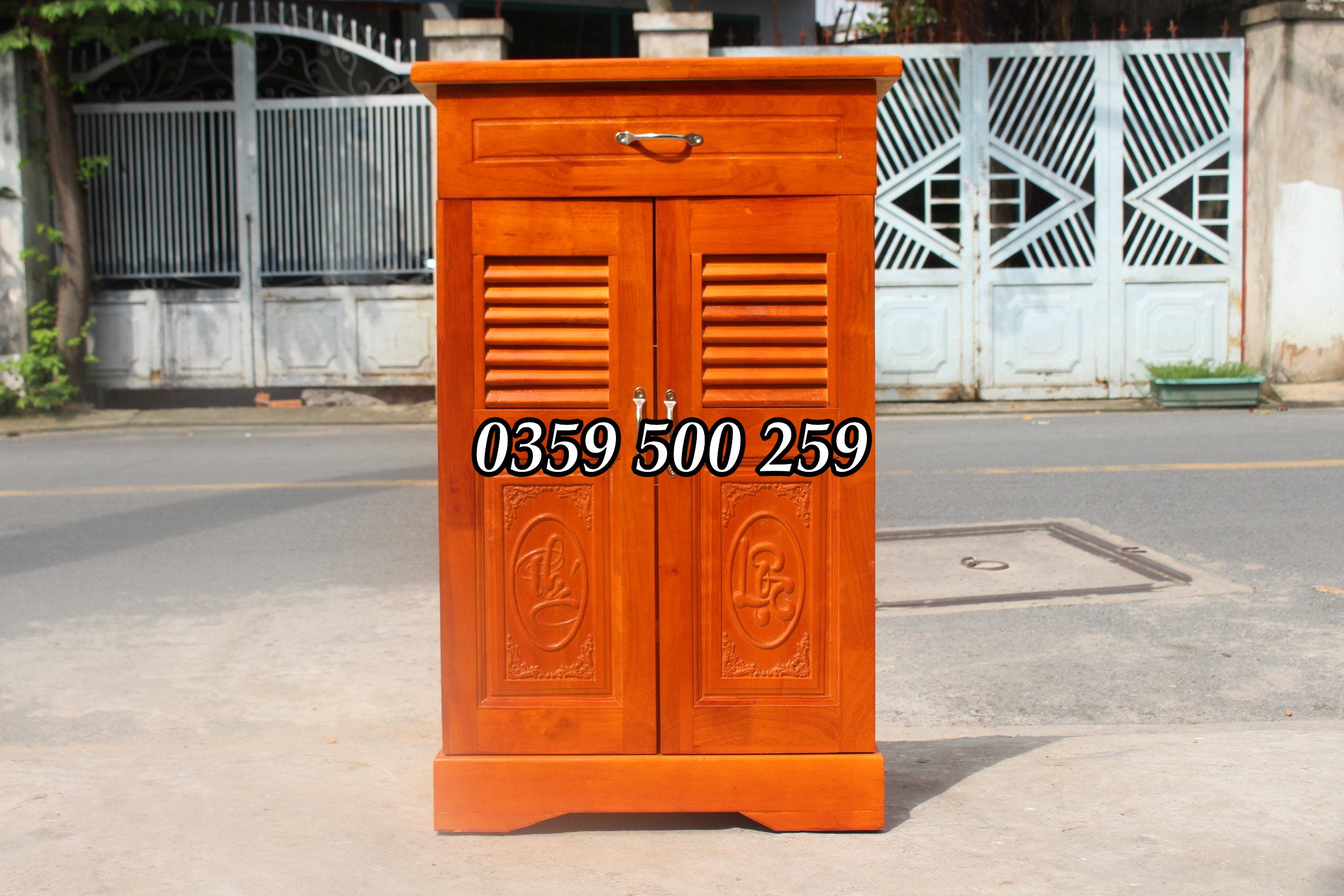 tủ giày gỗ thông tự nhiên