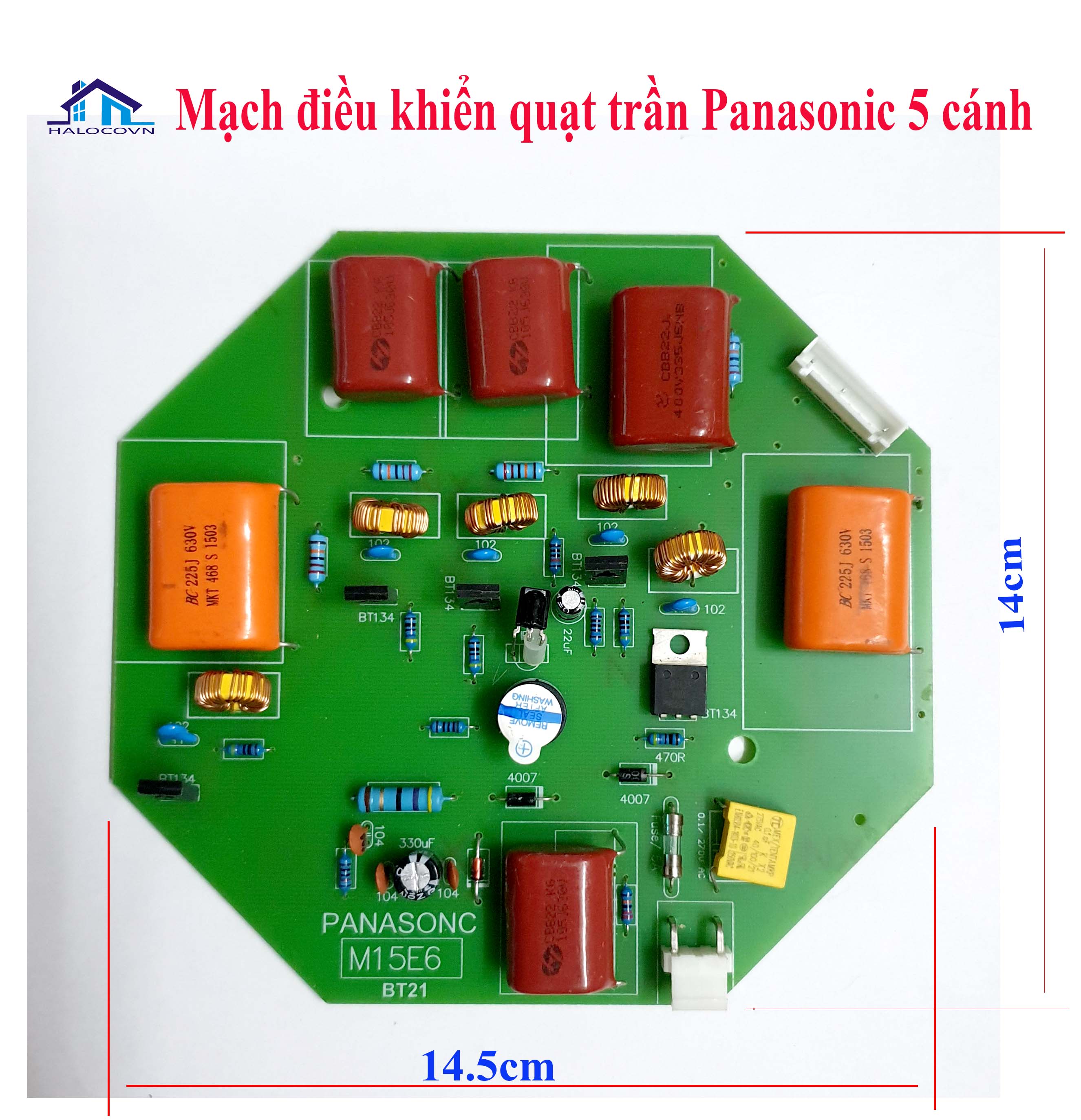 Mạch quạt trần Panasonic' 5 cánh kèm khiển