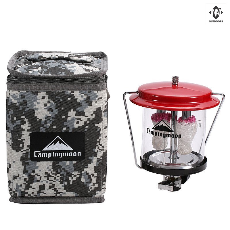 Đèn Gas 2 Bấc Dã Ngoại Campingmoon T-8