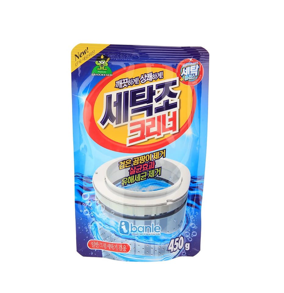Combo 2 gói bột tẩy lồng máy giặt 450 gram