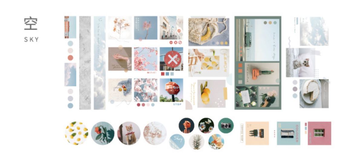 [HCM]Bộ 40 sticker hình dán Pocket Tapes | BSB029