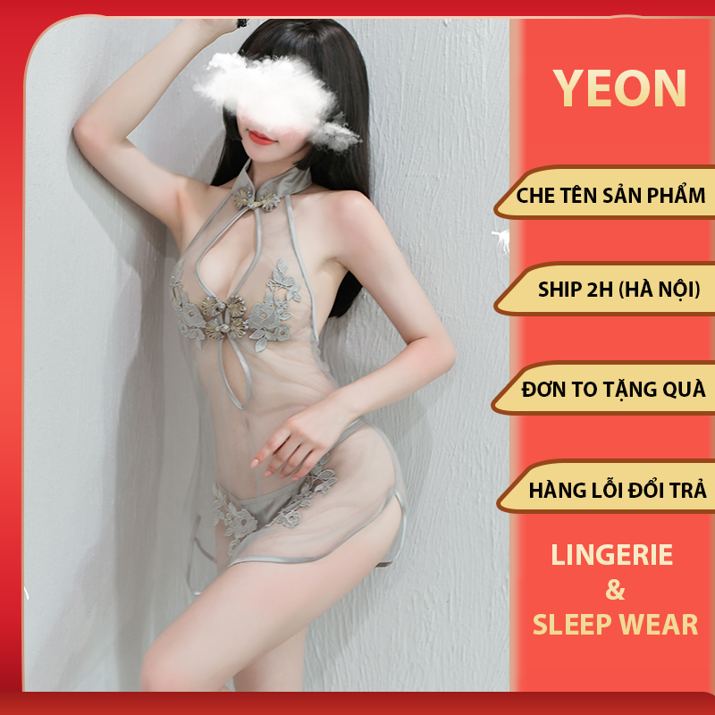 Cosplay Sườn Xám Trung Hoa - Bộ đồ cosplay sườn xám hở vai sexy gợi cảm