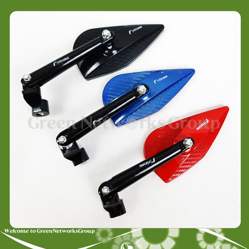 Gương chiếu hậu Rizoma kiểu chiếc lá 1 bên trái gắn được cho mọi dòng xe Greennetworks