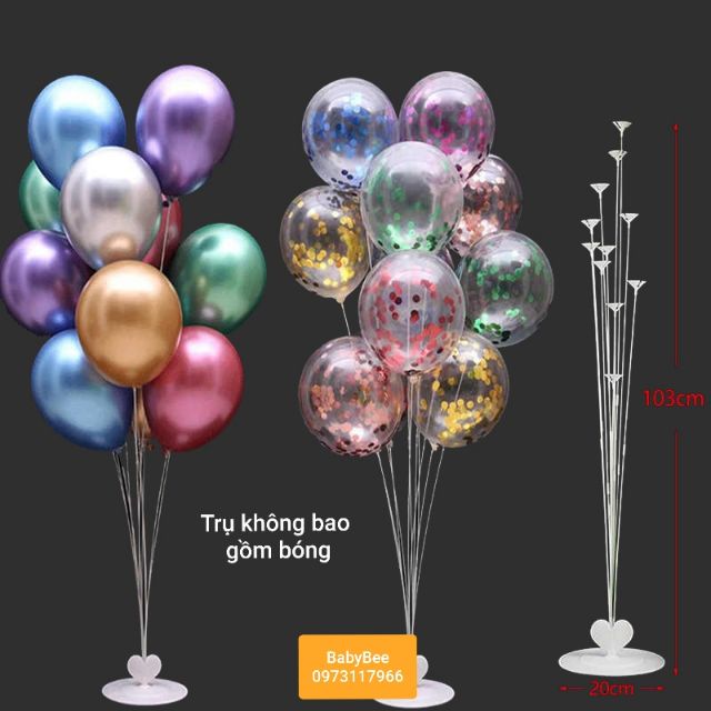 Trụ mika bóng bay cao 103cm