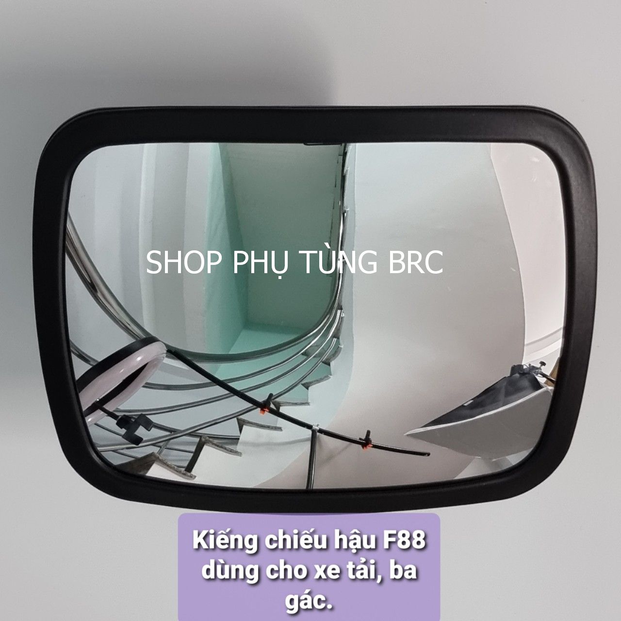 Kiếng chiếu hậu cầu lồi F88 dùng cho xe tải, xe ba gác